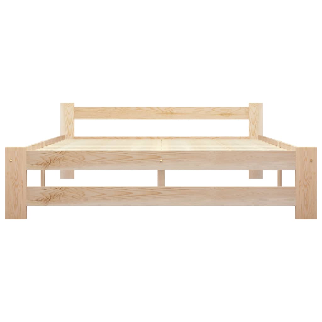 Bed Frame Solid Pine Wood 180x200 cm- Beds & Bed Frames - HomeShopIreland - Home Shop Ireland - Beds & Bed Frames - Bed Frame Solid Pine Wood 180x200 cm
