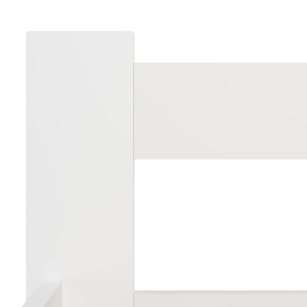 Bed Frame White Solid Pine Wood 140x200 cm- Beds & Bed Frames - HomeShopIreland - Home Shop Ireland - Beds & Bed Frames - Bed Frame White Solid Pine Wood 140x200 cm