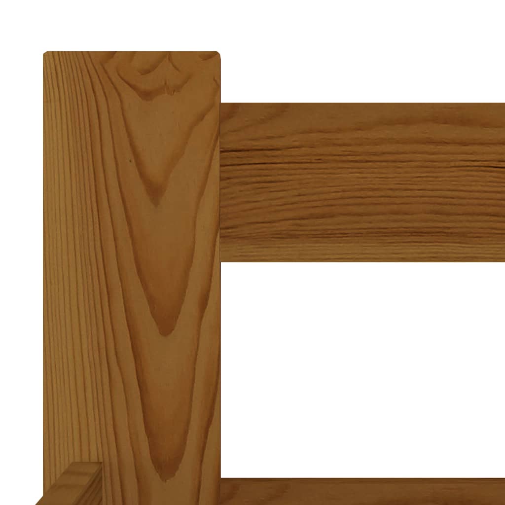 Bed Frame Honey Brown Solid Pine Wood 200x200 cm- Beds & Bed Frames - HomeShopIreland - Home Shop Ireland - Beds & Bed Frames - Bed Frame Honey Brown Solid Pine Wood 200x200 cm