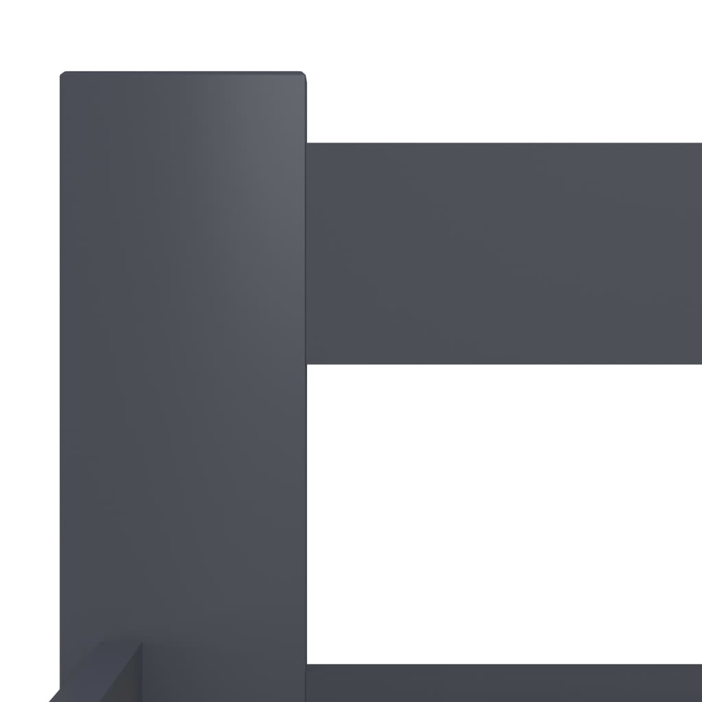 Bed Frame Dark Grey Solid Pine Wood 160x200 cm- Beds & Bed Frames - HomeShopIreland - Home Shop Ireland - Beds & Bed Frames - Bed Frame Dark Grey Solid Pine Wood 160x200 cm