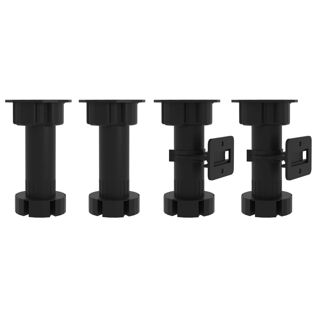 4 Piece Kitchen Cabinet Set Black Chipboard- Kitchen Cabinets - HomeShopIreland - Home Shop Ireland - Kitchen Cabinets - 4 Piece Kitchen Cabinet Set Black Chipboard