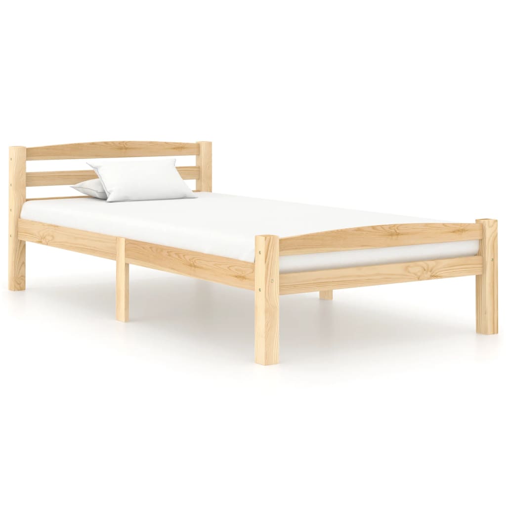 Bed Frame Solid Pinewood 90x200 cm- Beds & Bed Frames - HomeShopIreland - Home Shop Ireland - Beds & Bed Frames - Bed Frame Solid Pinewood 90x200 cm