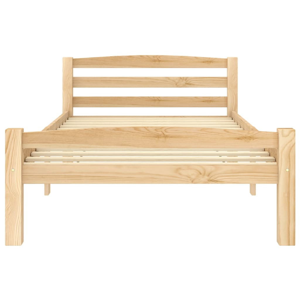 Bed Frame Solid Pinewood 90x200 cm- Beds & Bed Frames - HomeShopIreland - Home Shop Ireland - Beds & Bed Frames - Bed Frame Solid Pinewood 90x200 cm