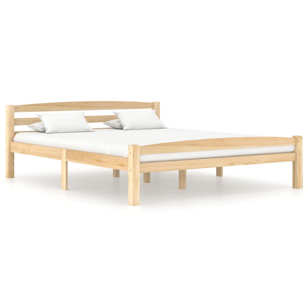 Bed Frame Solid Pinewood 160x200 cm- Beds & Bed Frames - HomeShopIreland - Home Shop Ireland - Beds & Bed Frames - Bed Frame Solid Pinewood 160x200 cm