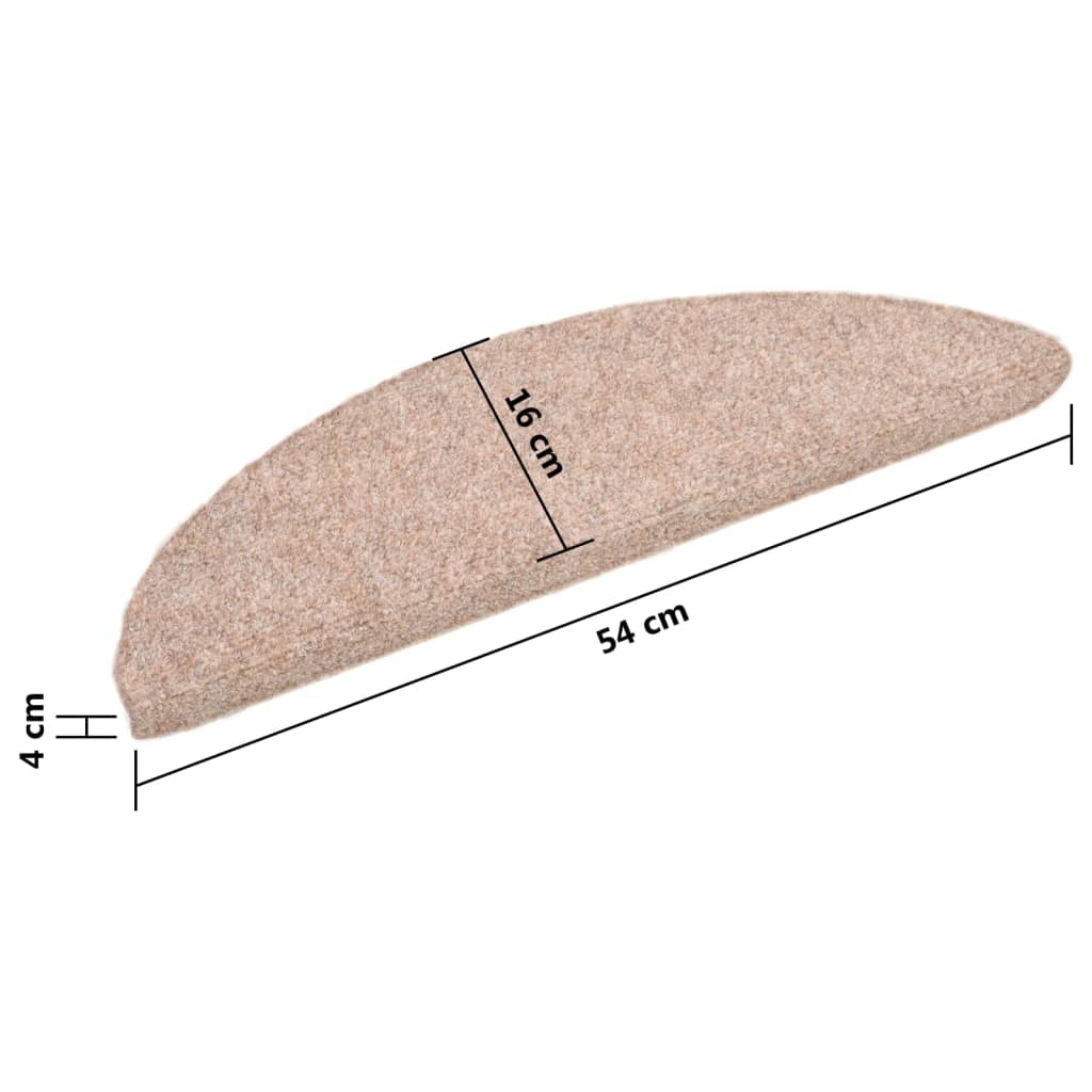 Self-adhesive Stair Mats 5 pcs Brown 54x16x4 cm Needle Punch- Stair Treads - HomeShopIreland - Home Shop Ireland - Stair Treads - Self-adhesive Stair Mats 5 pcs Brown 54x16x4 cm Needle Punch