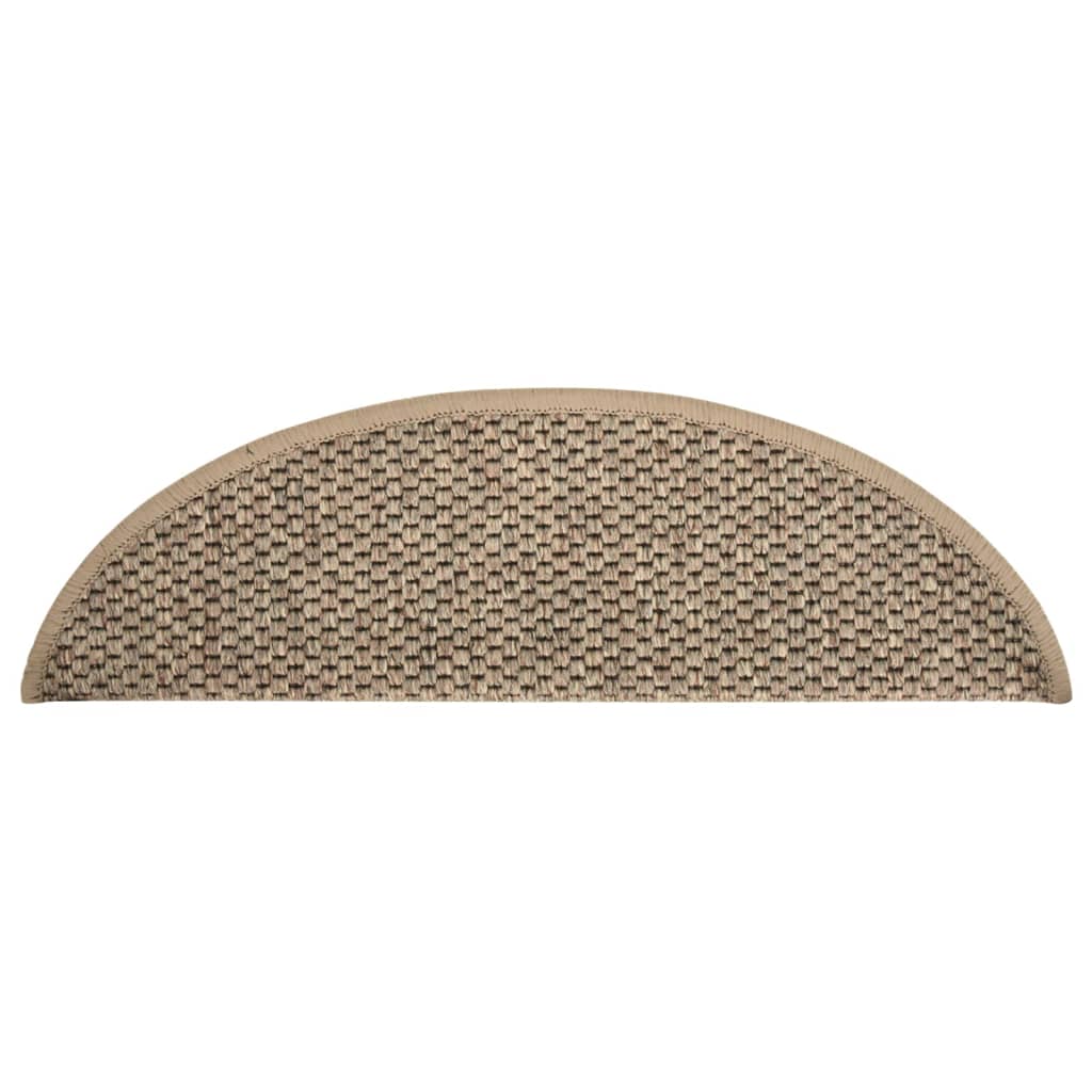 Self-adhesive Stair Mats Sisal-Look 15 pcs 56x20 cm Dark Beige- Stair Treads - HomeShopIreland - Home Shop Ireland - Stair Treads - Self-adhesive Stair Mats Sisal-Look 15 pcs 56x20 cm Dark Beige
