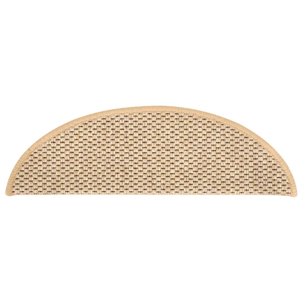 Self-adhesive Stair Mats Sisal-Look 15 pcs 56x20 cm Light Beige- Stair Treads - HomeShopIreland - Home Shop Ireland - Stair Treads - Self-adhesive Stair Mats Sisal-Look 15 pcs 56x20 cm Light Beige