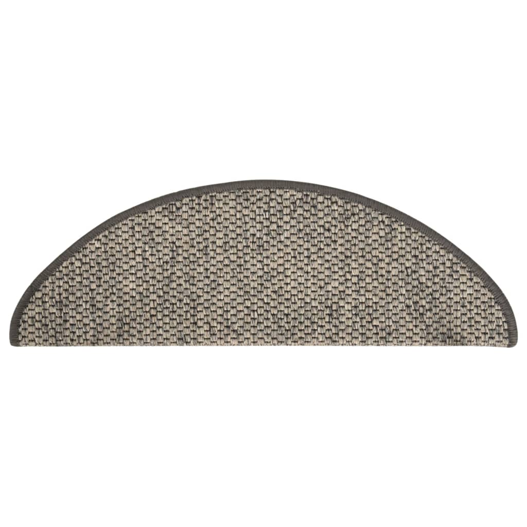 Self-adhesive Stair Mats Sisal-Look 15 pcs 65x25 cm Silver- Stair Treads - HomeShopIreland - Home Shop Ireland - Stair Treads - Self-adhesive Stair Mats Sisal-Look 15 pcs 65x25 cm Silver