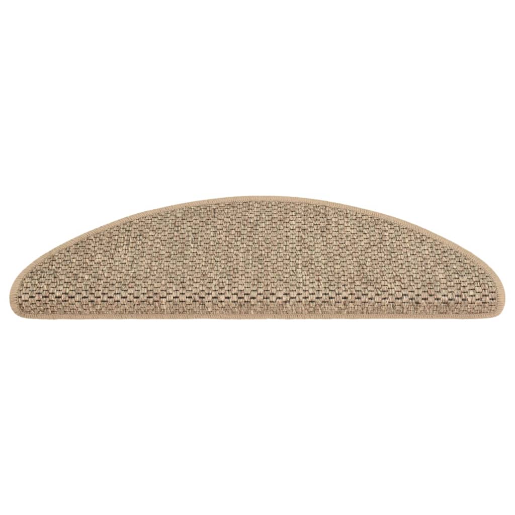 Self-adhesive Stair Mats Sisal-Look 15 pcs 65x25 cm Dark Beige- Stair Treads - HomeShopIreland - Home Shop Ireland - Stair Treads - Self-adhesive Stair Mats Sisal-Look 15 pcs 65x25 cm Dark Beige