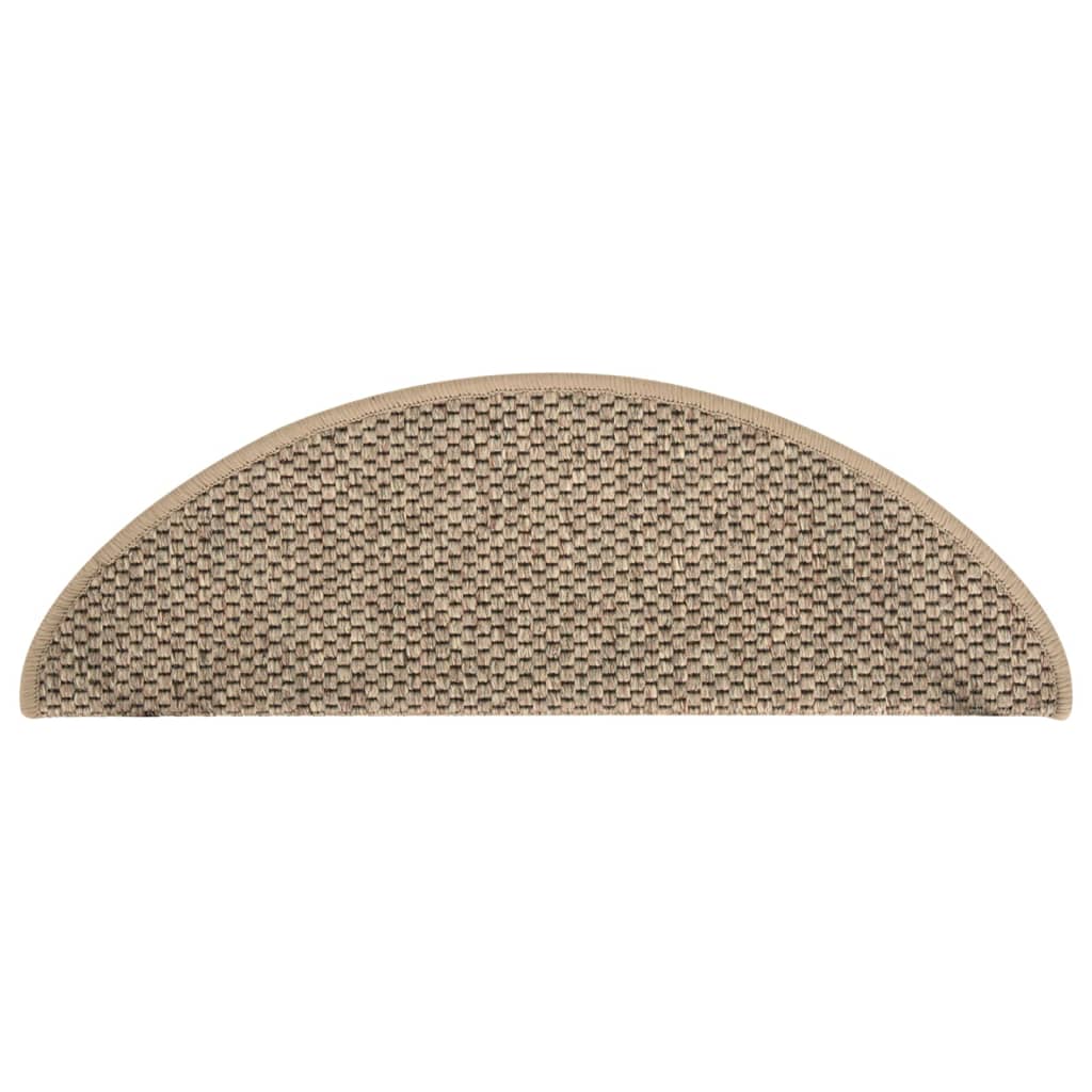 Self-adhesive Stair Mats Sisal-Look 15 pcs 65x25 cm Dark Beige- Stair Treads - HomeShopIreland - Home Shop Ireland - Stair Treads - Self-adhesive Stair Mats Sisal-Look 15 pcs 65x25 cm Dark Beige
