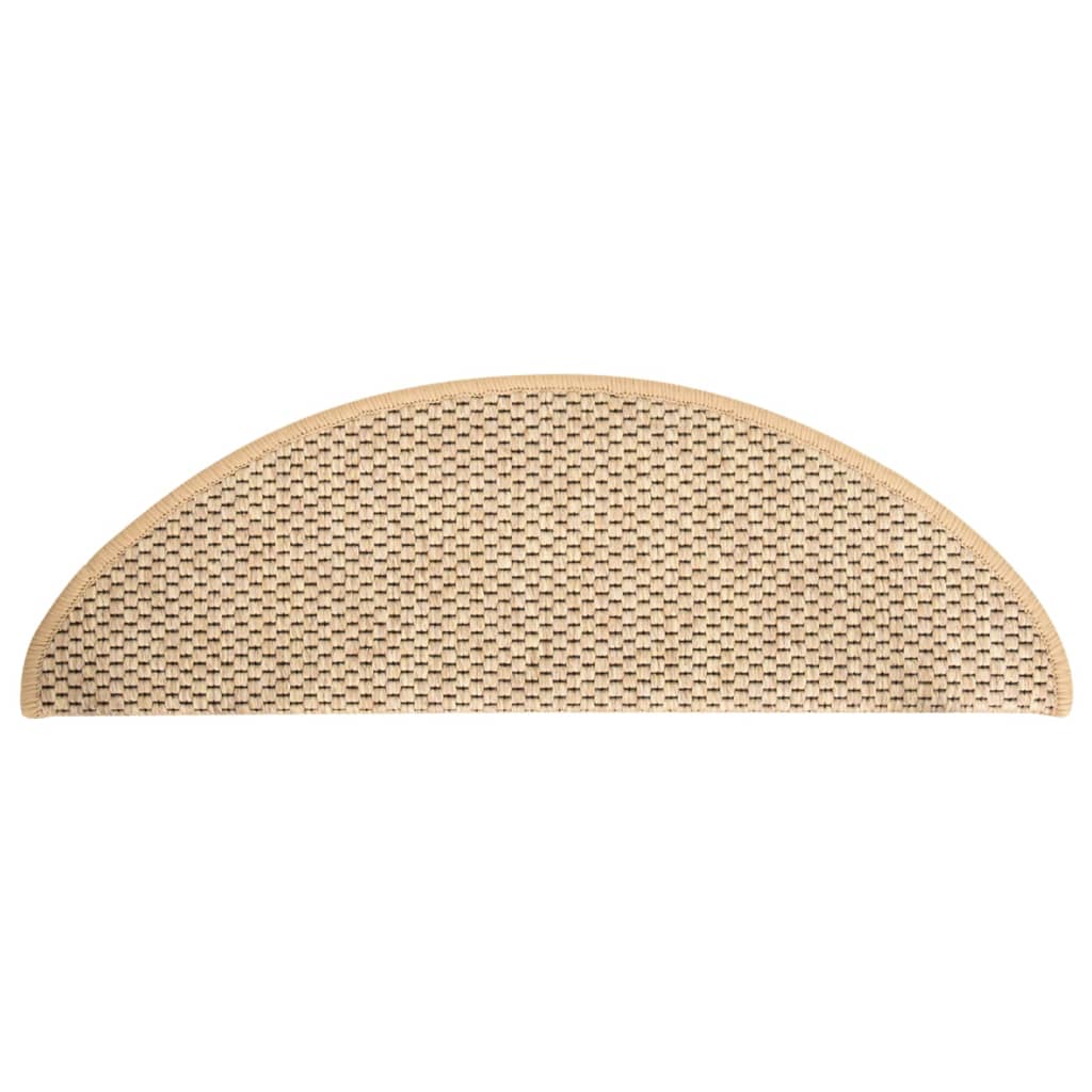 Self-adhesive Stair Mats Sisal-Look 15 pcs 65x25 cm Light Beige- Stair Treads - HomeShopIreland - Home Shop Ireland - Stair Treads - Self-adhesive Stair Mats Sisal-Look 15 pcs 65x25 cm Light Beige