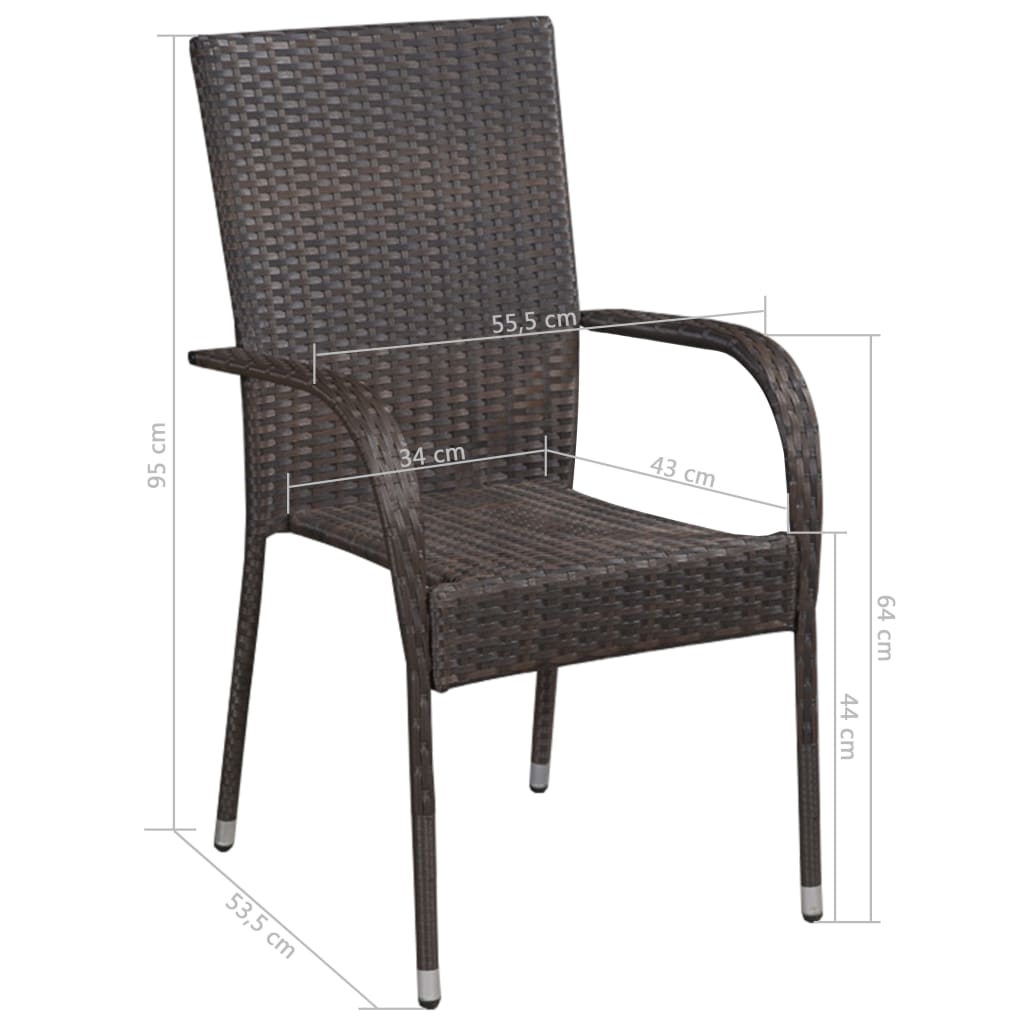 3 Piece Garden Dining Set Brown- Outdoor Furniture Sets - HomeShopIreland - Home Shop Ireland - Outdoor Furniture Sets - 3 Piece Garden Dining Set Brown