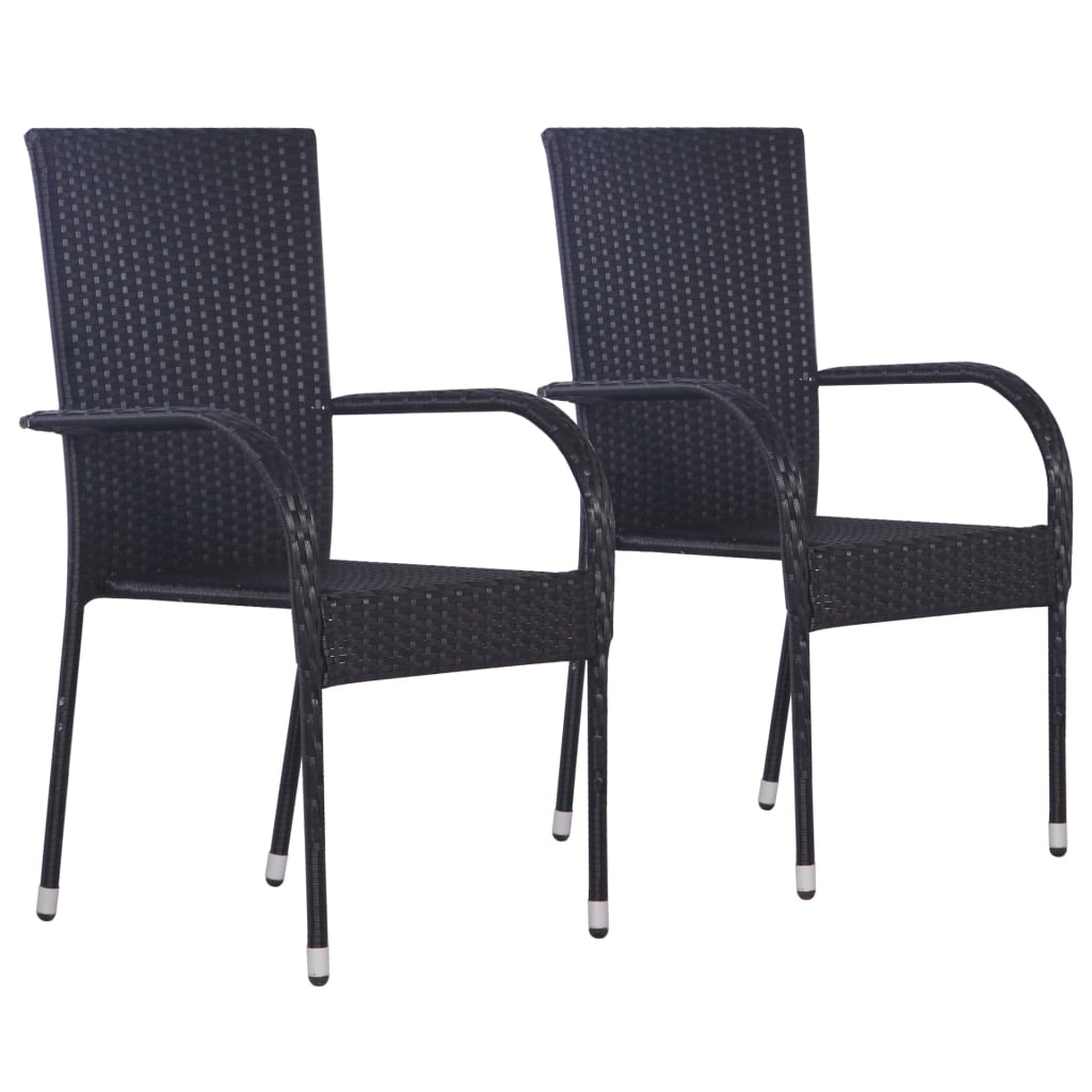 3 Piece Garden Dining Set Black- Outdoor Furniture Sets - HomeShopIreland - Home Shop Ireland - Outdoor Furniture Sets - 3 Piece Garden Dining Set Black