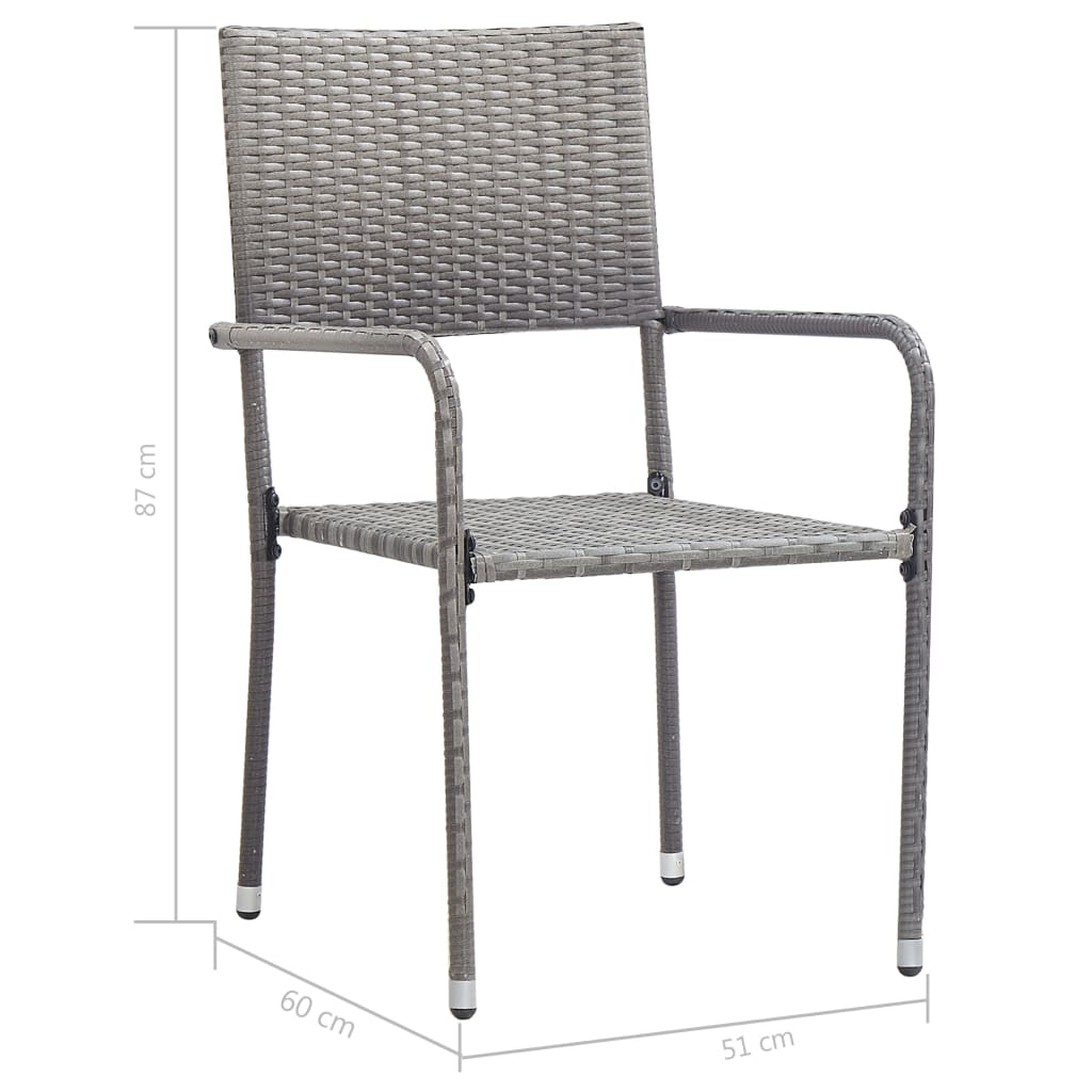 3 Piece Garden Dining Set Grey- Outdoor Furniture Sets - HomeShopIreland - Home Shop Ireland - Outdoor Furniture Sets - 3 Piece Garden Dining Set Grey