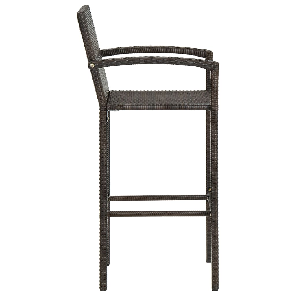 7 Piece Garden Bar Set Brown- Outdoor Furniture Sets - HomeShopIreland - Home Shop Ireland - Outdoor Furniture Sets - 7 Piece Garden Bar Set Brown