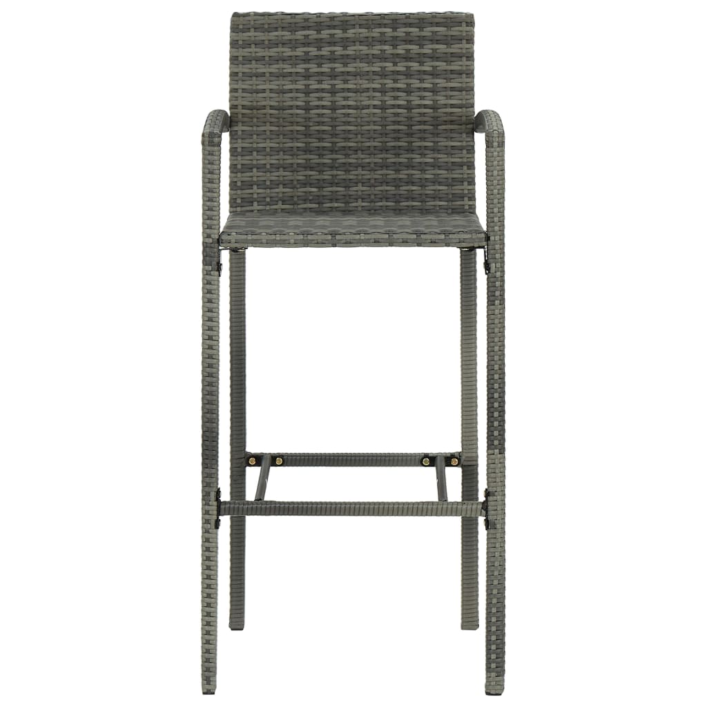7 Piece Garden Bar Set Grey- Outdoor Furniture Sets - HomeShopIreland - Home Shop Ireland - Outdoor Furniture Sets - 7 Piece Garden Bar Set Grey