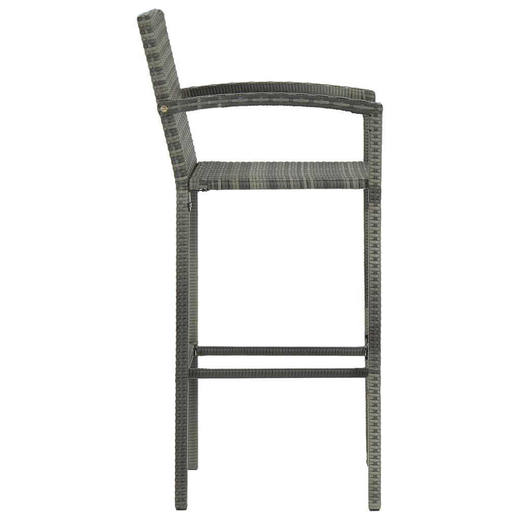 7 Piece Garden Bar Set Grey- Outdoor Furniture Sets - HomeShopIreland - Home Shop Ireland - Outdoor Furniture Sets - 7 Piece Garden Bar Set Grey