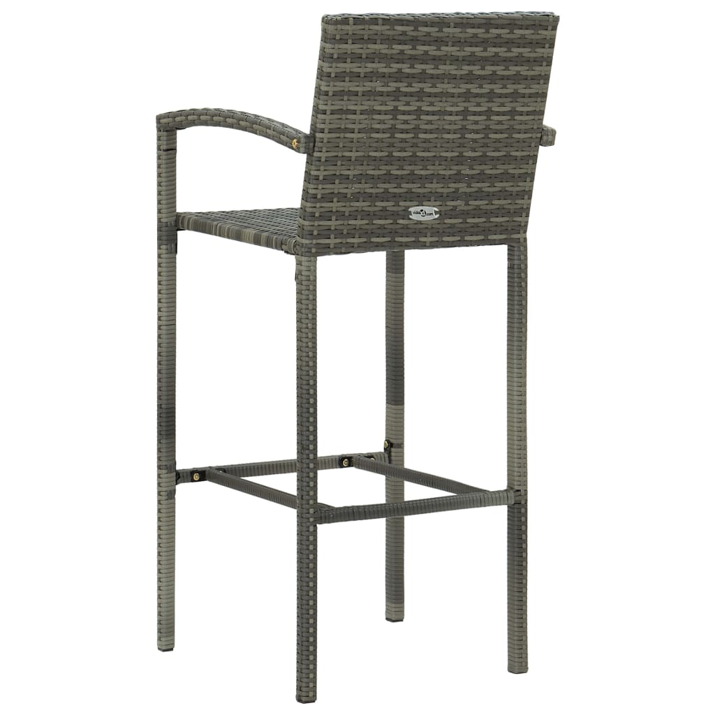 7 Piece Garden Bar Set Grey- Outdoor Furniture Sets - HomeShopIreland - Home Shop Ireland - Outdoor Furniture Sets - 7 Piece Garden Bar Set Grey