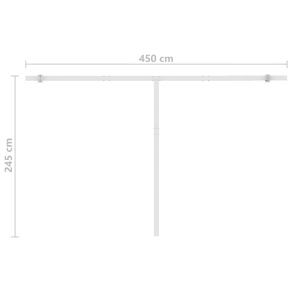 Freestanding Manual Retractable Awning 400x300 cm Blue/White- Window & Door Awnings - HomeShopIreland - Home Shop Ireland - Window & Door Awnings - Freestanding Manual Retractable Awning 400x300 cm Blue/White