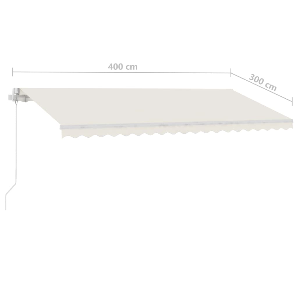 Freestanding Manual Retractable Awning 400x300 cm Cream- Window & Door Awnings - HomeShopIreland - Home Shop Ireland - Window & Door Awnings - Freestanding Manual Retractable Awning 400x300 cm Cream