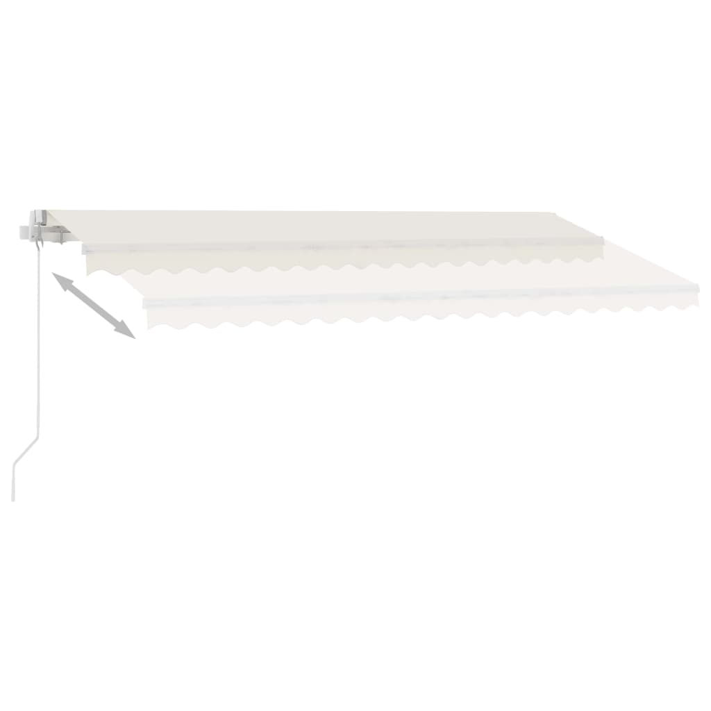 Freestanding Manual Retractable Awning 400x300 cm Cream- Window & Door Awnings - HomeShopIreland - Home Shop Ireland - Window & Door Awnings - Freestanding Manual Retractable Awning 400x300 cm Cream