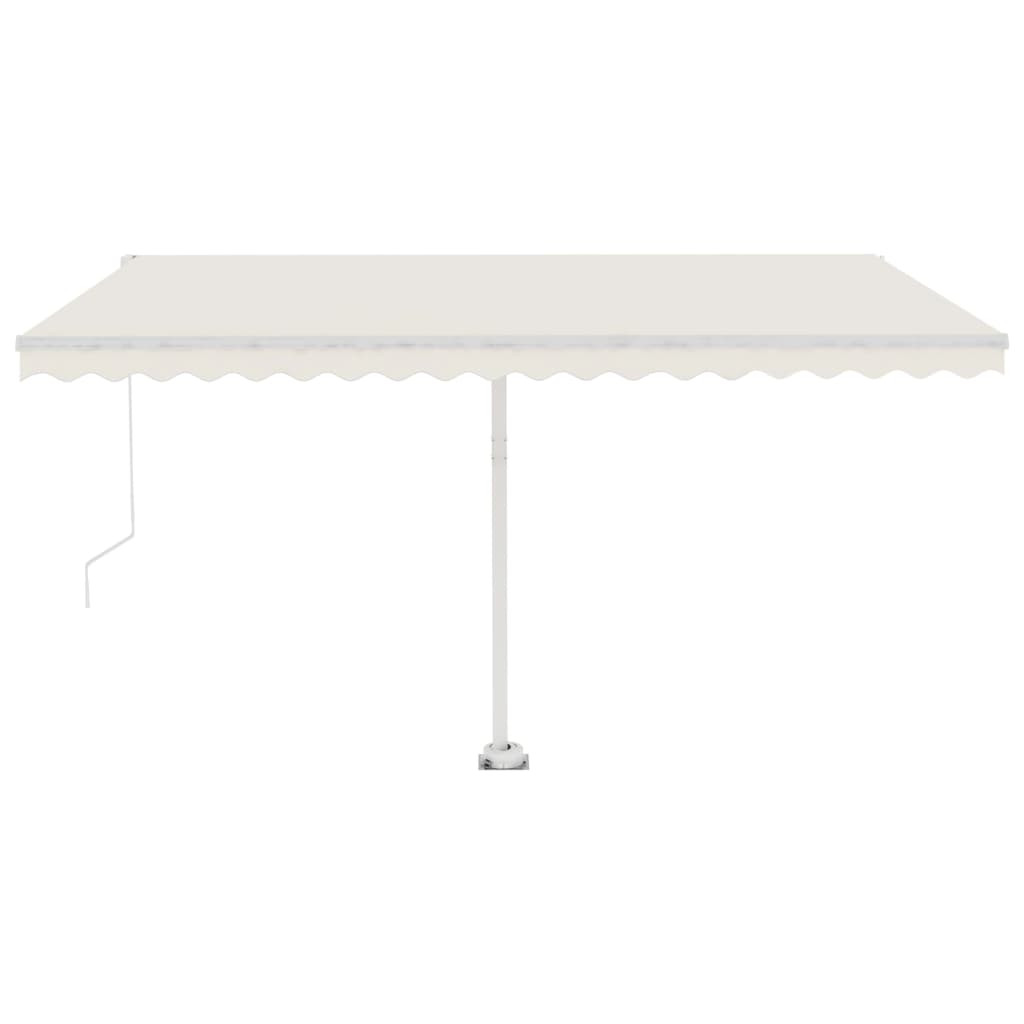 Freestanding Manual Retractable Awning 400x300 cm Cream- Window & Door Awnings - HomeShopIreland - Home Shop Ireland - Window & Door Awnings - Freestanding Manual Retractable Awning 400x300 cm Cream