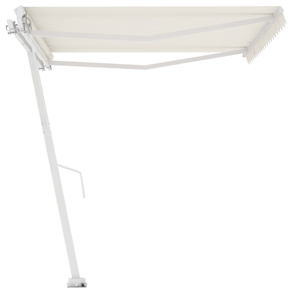 Freestanding Manual Retractable Awning 400x300 cm Cream- Window & Door Awnings - HomeShopIreland - Home Shop Ireland - Window & Door Awnings - Freestanding Manual Retractable Awning 400x300 cm Cream