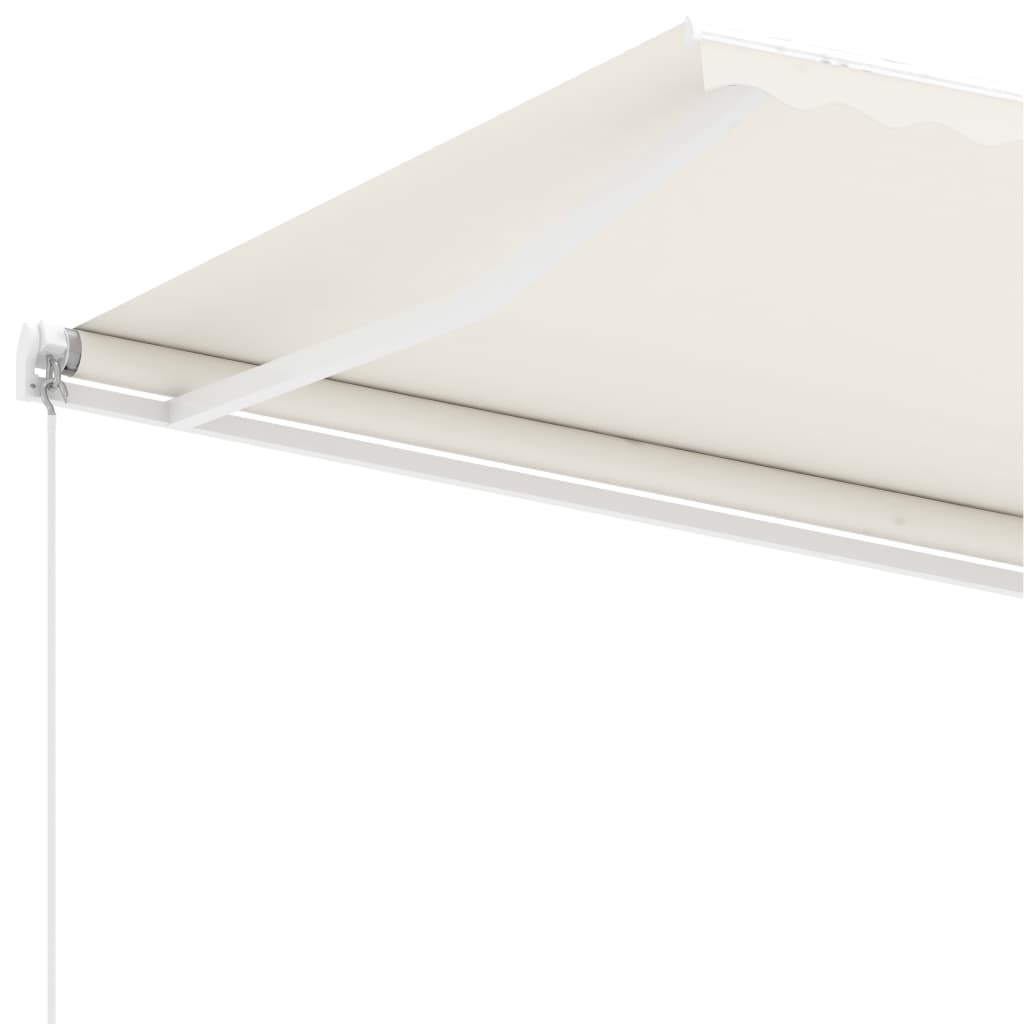Freestanding Manual Retractable Awning 400x300 cm Cream- Window & Door Awnings - HomeShopIreland - Home Shop Ireland - Window & Door Awnings - Freestanding Manual Retractable Awning 400x300 cm Cream