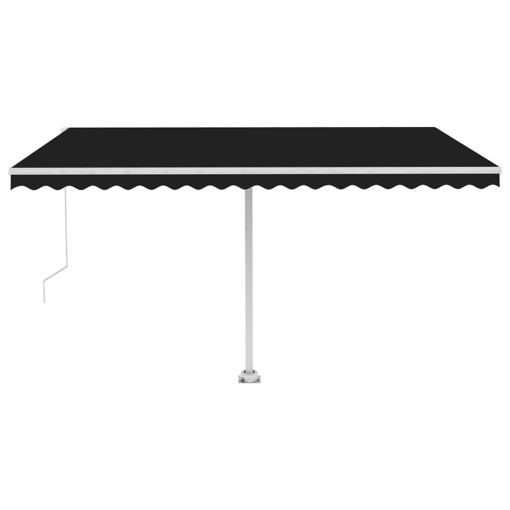 Freestanding Manual Retractable Awning 400x350 cm Anthracite- Window & Door Awnings - HomeShopIreland - Home Shop Ireland - Window & Door Awnings - Freestanding Manual Retractable Awning 400x350 cm Anthracite