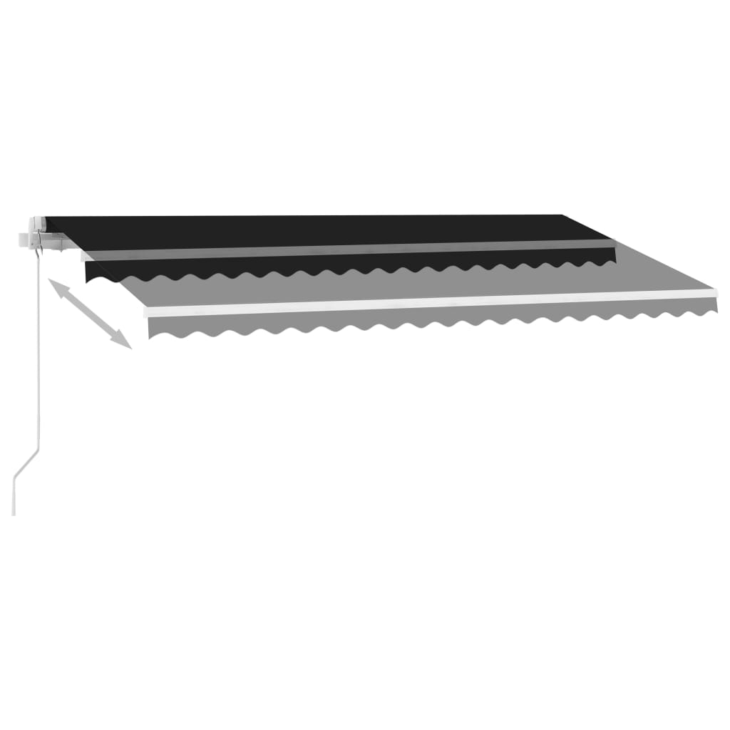 Freestanding Manual Retractable Awning 400x350 cm Anthracite- Window & Door Awnings - HomeShopIreland - Home Shop Ireland - Window & Door Awnings - Freestanding Manual Retractable Awning 400x350 cm Anthracite