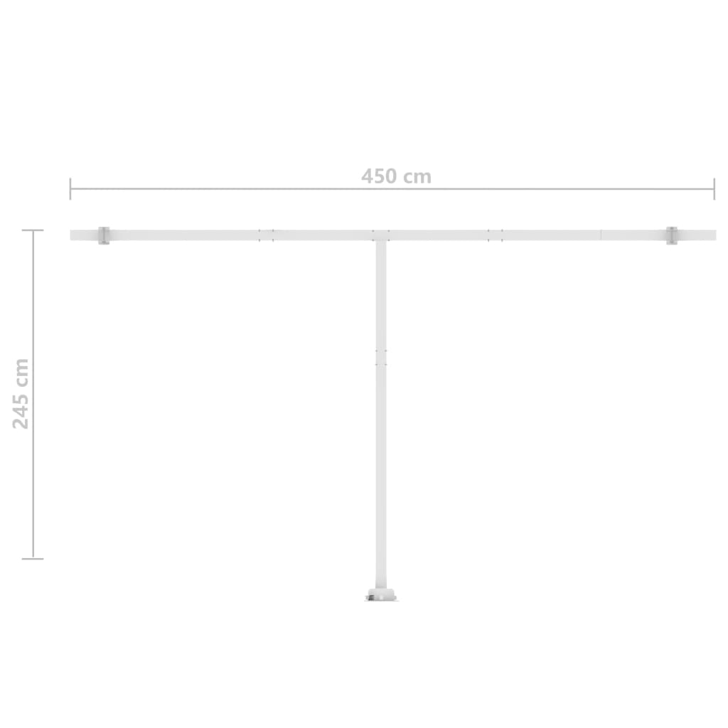 Freestanding Manual Retractable Awning 500x350 cm Cream- Window & Door Awnings - HomeShopIreland - Home Shop Ireland - Window & Door Awnings - Freestanding Manual Retractable Awning 500x350 cm Cream