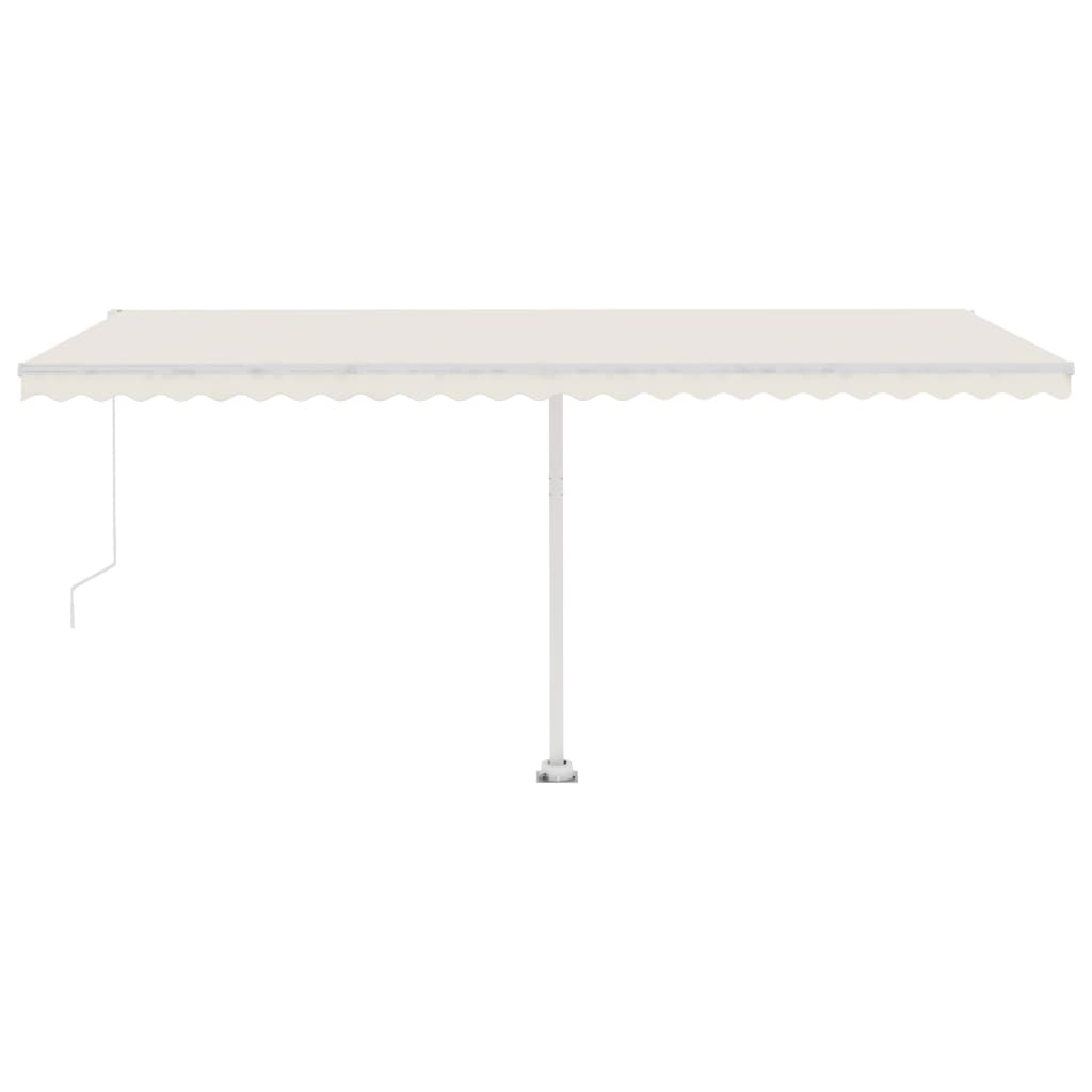 Freestanding Manual Retractable Awning 500x350 cm Cream- Window & Door Awnings - HomeShopIreland - Home Shop Ireland - Window & Door Awnings - Freestanding Manual Retractable Awning 500x350 cm Cream