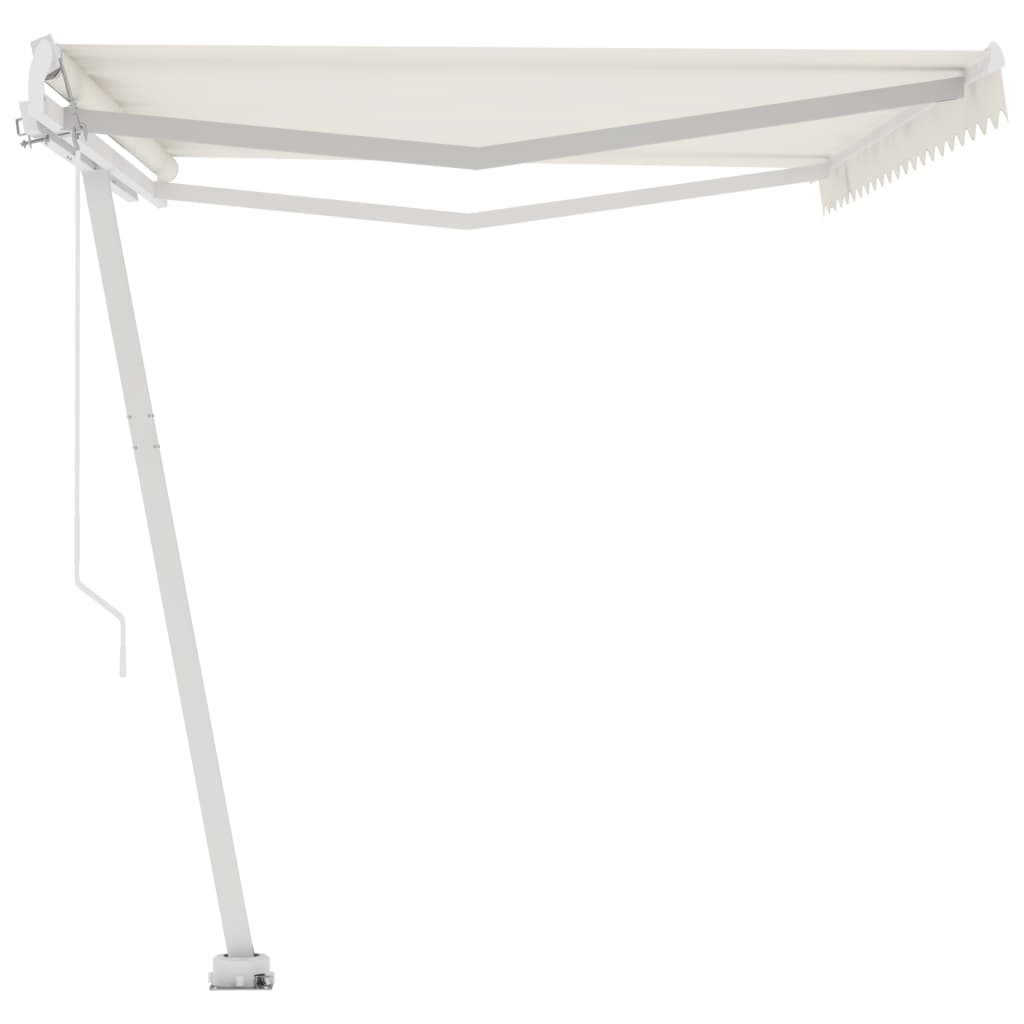 Freestanding Manual Retractable Awning 500x350 cm Cream- Window & Door Awnings - HomeShopIreland - Home Shop Ireland - Window & Door Awnings - Freestanding Manual Retractable Awning 500x350 cm Cream