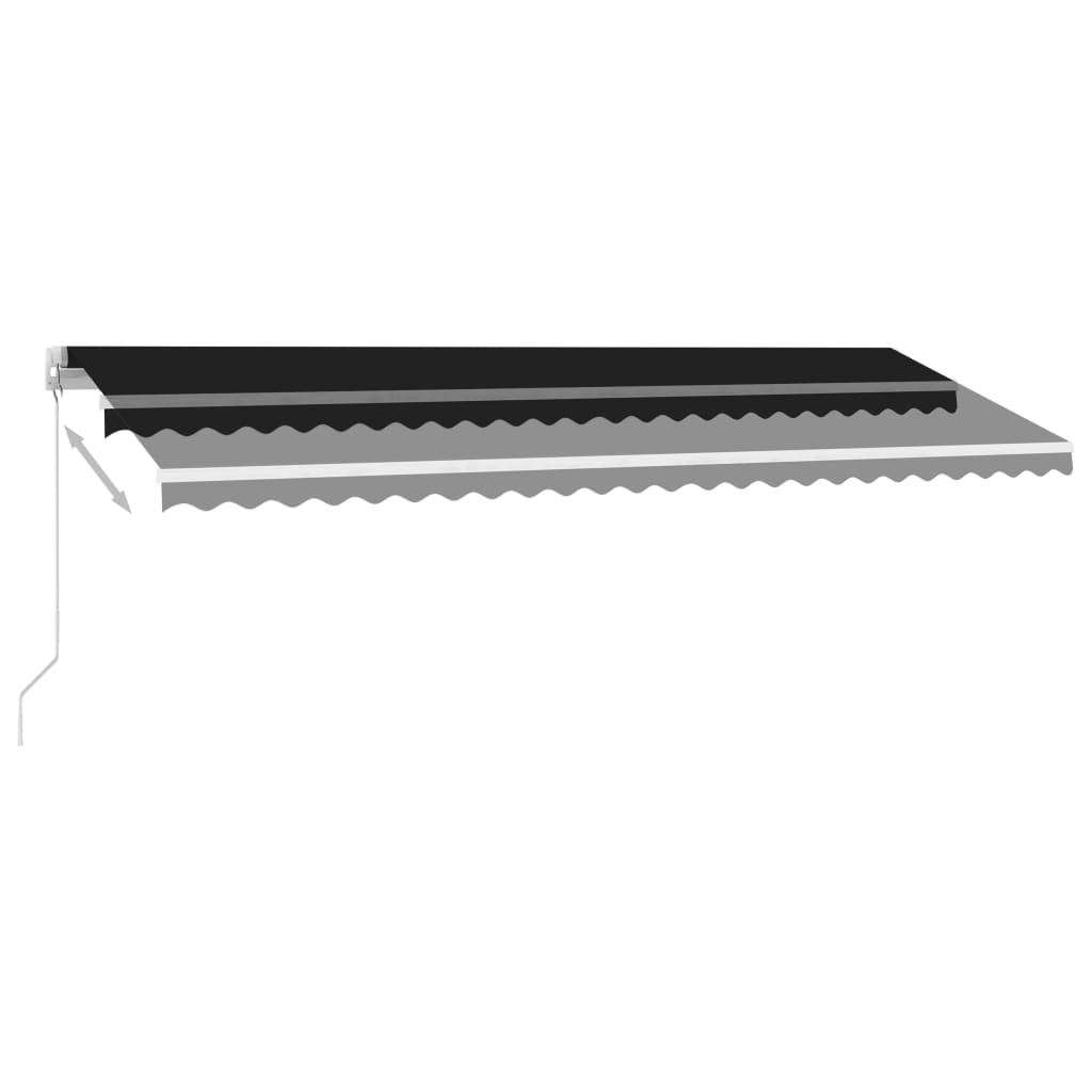 Freestanding Manual Retractable Awning 500x350 cm Anthracite- Window & Door Awnings - HomeShopIreland - Home Shop Ireland - Window & Door Awnings - Freestanding Manual Retractable Awning 500x350 cm Anthracite