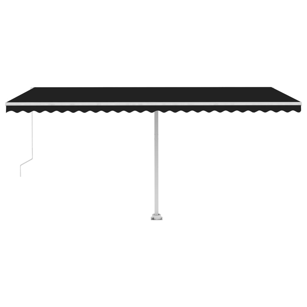 Freestanding Manual Retractable Awning 500x350 cm Anthracite- Window & Door Awnings - HomeShopIreland - Home Shop Ireland - Window & Door Awnings - Freestanding Manual Retractable Awning 500x350 cm Anthracite