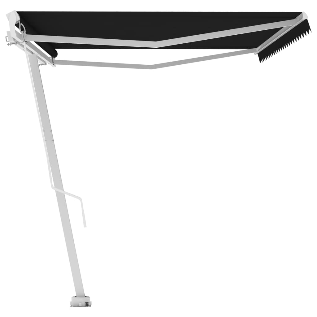 Freestanding Manual Retractable Awning 500x350 cm Anthracite- Window & Door Awnings - HomeShopIreland - Home Shop Ireland - Window & Door Awnings - Freestanding Manual Retractable Awning 500x350 cm Anthracite