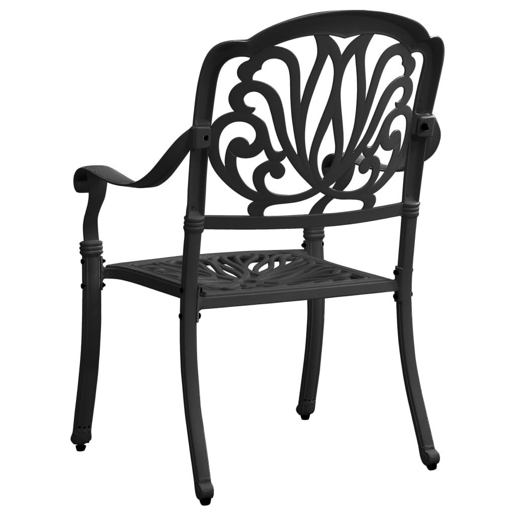 3 Piece Bistro Set Cast Aluminium Black- Outdoor Furniture Sets - HomeShopIreland - Home Shop Ireland - Outdoor Furniture Sets - 3 Piece Bistro Set Cast Aluminium Black
