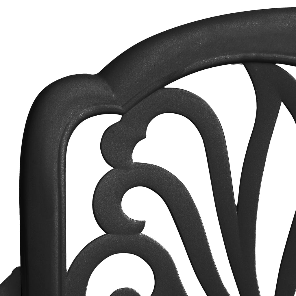 3 Piece Bistro Set Cast Aluminium Black- Outdoor Furniture Sets - HomeShopIreland - Home Shop Ireland - Outdoor Furniture Sets - 3 Piece Bistro Set Cast Aluminium Black