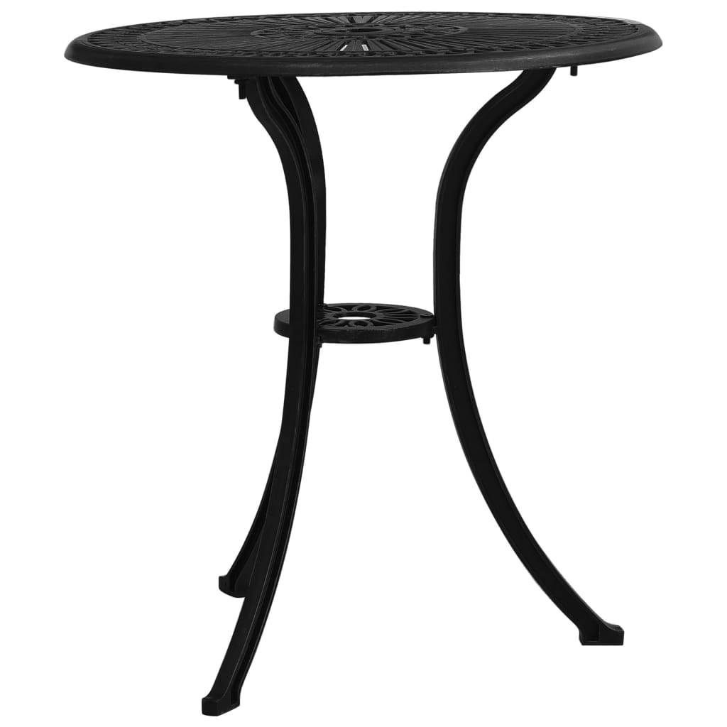 3 Piece Bistro Set Cast Aluminium Black- Outdoor Furniture Sets - HomeShopIreland - Home Shop Ireland - Outdoor Furniture Sets - 3 Piece Bistro Set Cast Aluminium Black