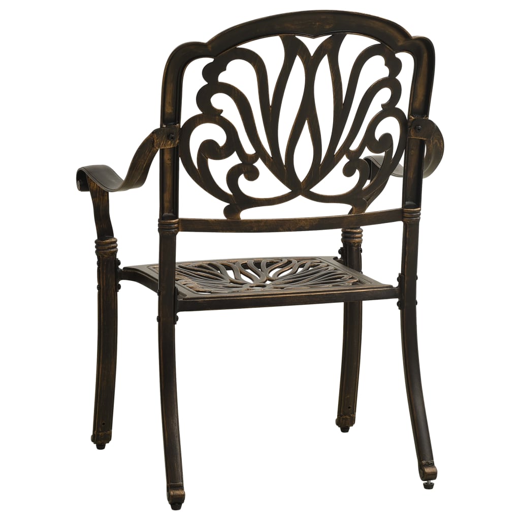 3 Piece Bistro Set Cast Aluminium Bronze- Outdoor Furniture Sets - HomeShopIreland - Home Shop Ireland - Outdoor Furniture Sets - 3 Piece Bistro Set Cast Aluminium Bronze