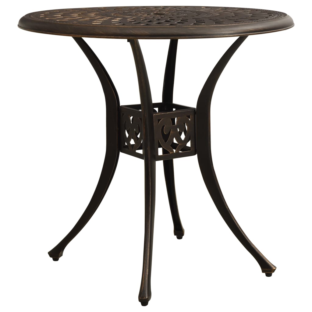 3 Piece Bistro Set Cast Aluminium Bronze- Outdoor Furniture Sets - HomeShopIreland - Home Shop Ireland - Outdoor Furniture Sets - 3 Piece Bistro Set Cast Aluminium Bronze