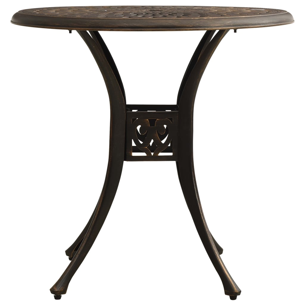3 Piece Bistro Set Cast Aluminium Bronze- Outdoor Furniture Sets - HomeShopIreland - Home Shop Ireland - Outdoor Furniture Sets - 3 Piece Bistro Set Cast Aluminium Bronze