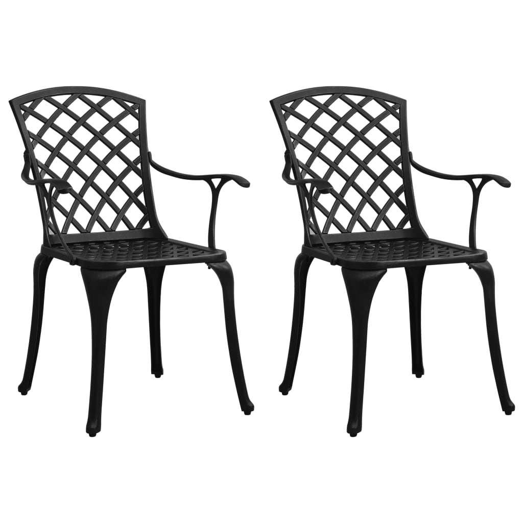 3 Piece Bistro Set Cast Aluminium Black- Outdoor Furniture Sets - HomeShopIreland - Home Shop Ireland - Outdoor Furniture Sets - 3 Piece Bistro Set Cast Aluminium Black