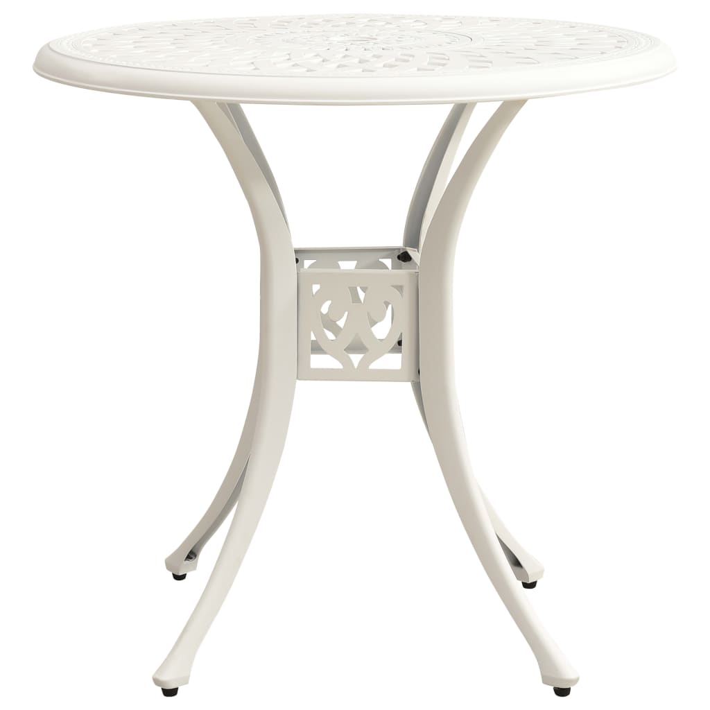 3 Piece Bistro Set Cast Aluminium White- Outdoor Furniture Sets - HomeShopIreland - Home Shop Ireland - Outdoor Furniture Sets - 3 Piece Bistro Set Cast Aluminium White