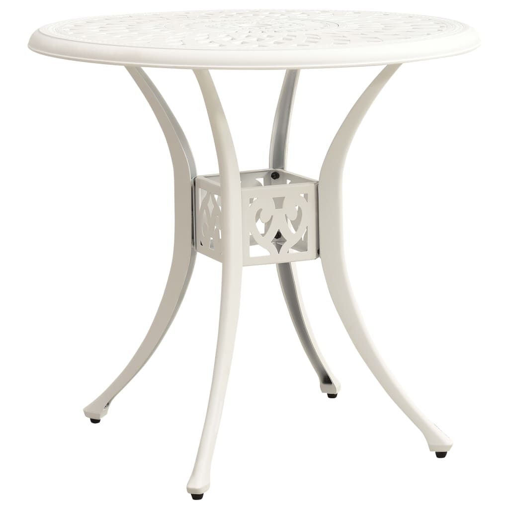 3 Piece Bistro Set Cast Aluminium White- Outdoor Furniture Sets - HomeShopIreland - Home Shop Ireland - Outdoor Furniture Sets - 3 Piece Bistro Set Cast Aluminium White