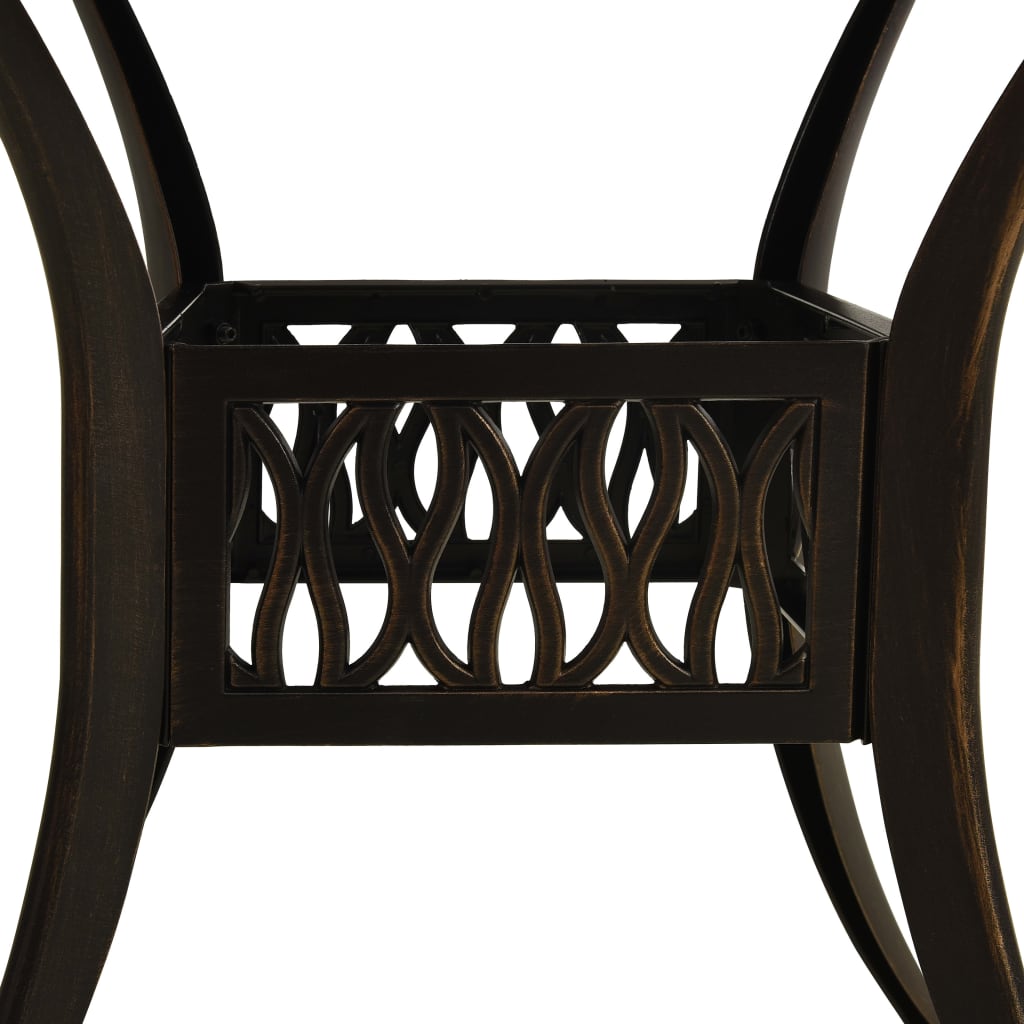 3 Piece Bistro Set Cast Aluminium Bronze- Outdoor Furniture Sets - HomeShopIreland - Home Shop Ireland - Outdoor Furniture Sets - 3 Piece Bistro Set Cast Aluminium Bronze