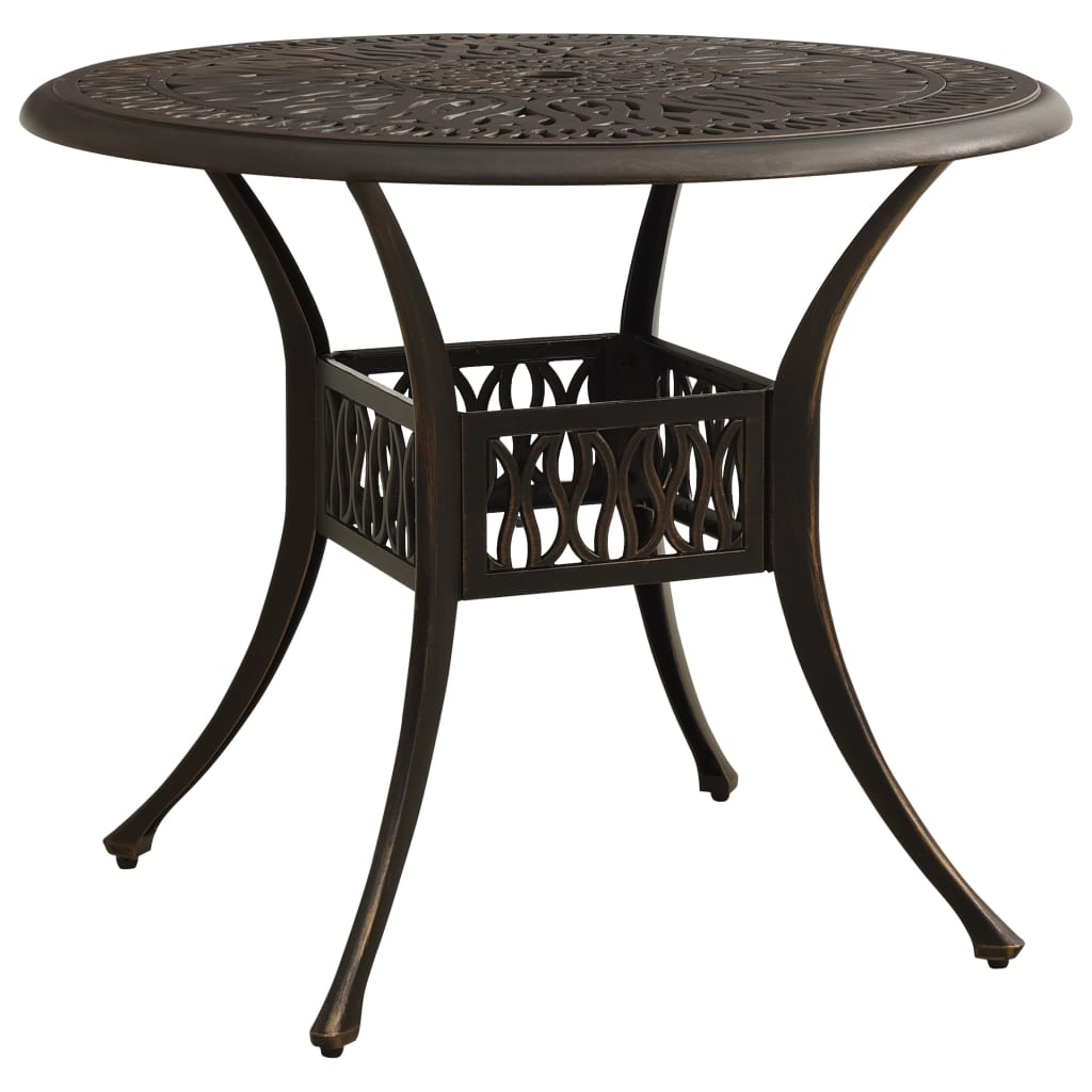 3 Piece Bistro Set Cast Aluminium Bronze- Outdoor Furniture Sets - HomeShopIreland - Home Shop Ireland - Outdoor Furniture Sets - 3 Piece Bistro Set Cast Aluminium Bronze