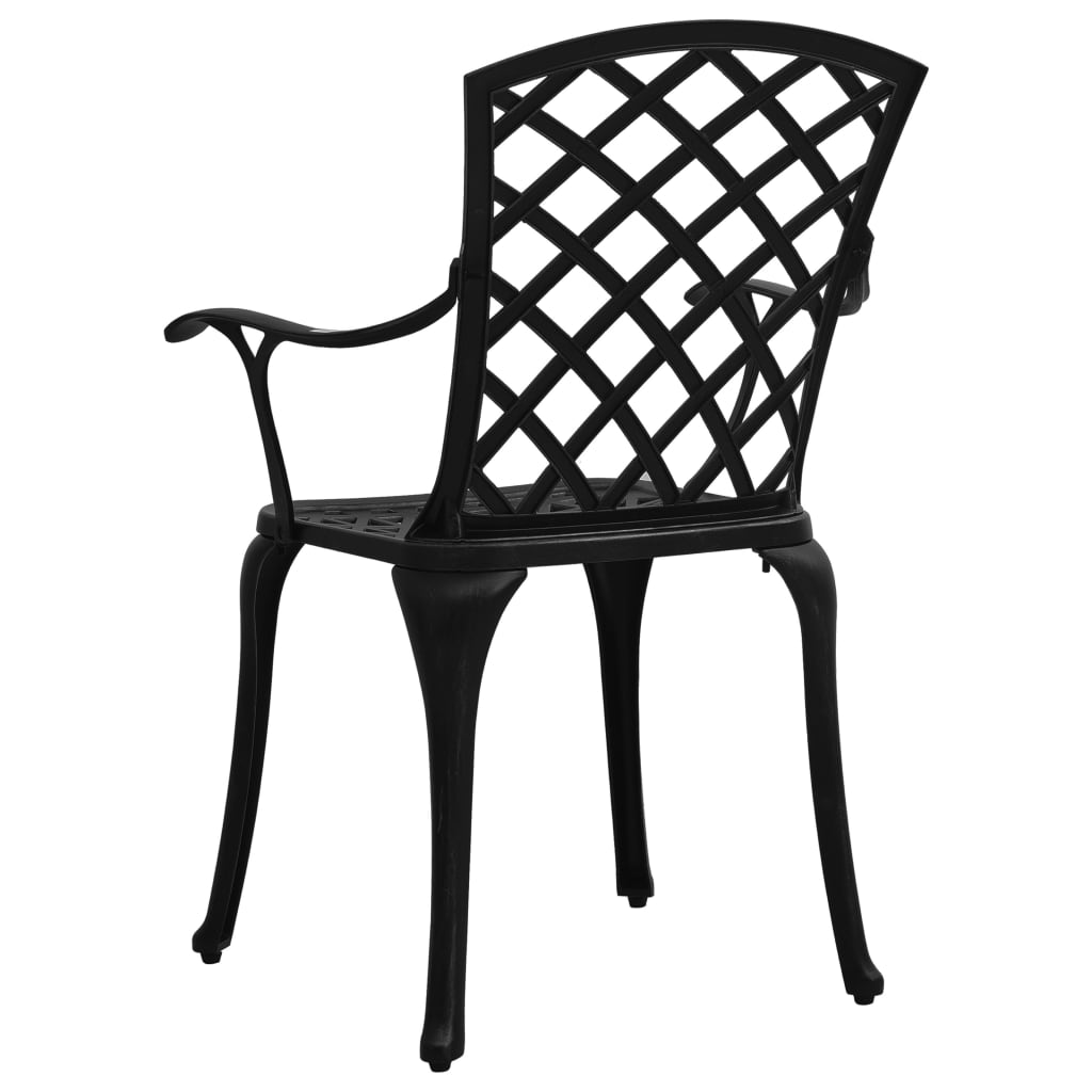 3 Piece Bistro Set Cast Aluminium Black- Outdoor Furniture Sets - HomeShopIreland - Home Shop Ireland - Outdoor Furniture Sets - 3 Piece Bistro Set Cast Aluminium Black