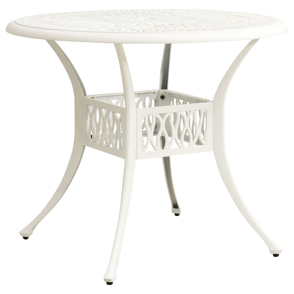 3 Piece Bistro Set Cast Aluminium White- Outdoor Furniture Sets - HomeShopIreland - Home Shop Ireland - Outdoor Furniture Sets - 3 Piece Bistro Set Cast Aluminium White