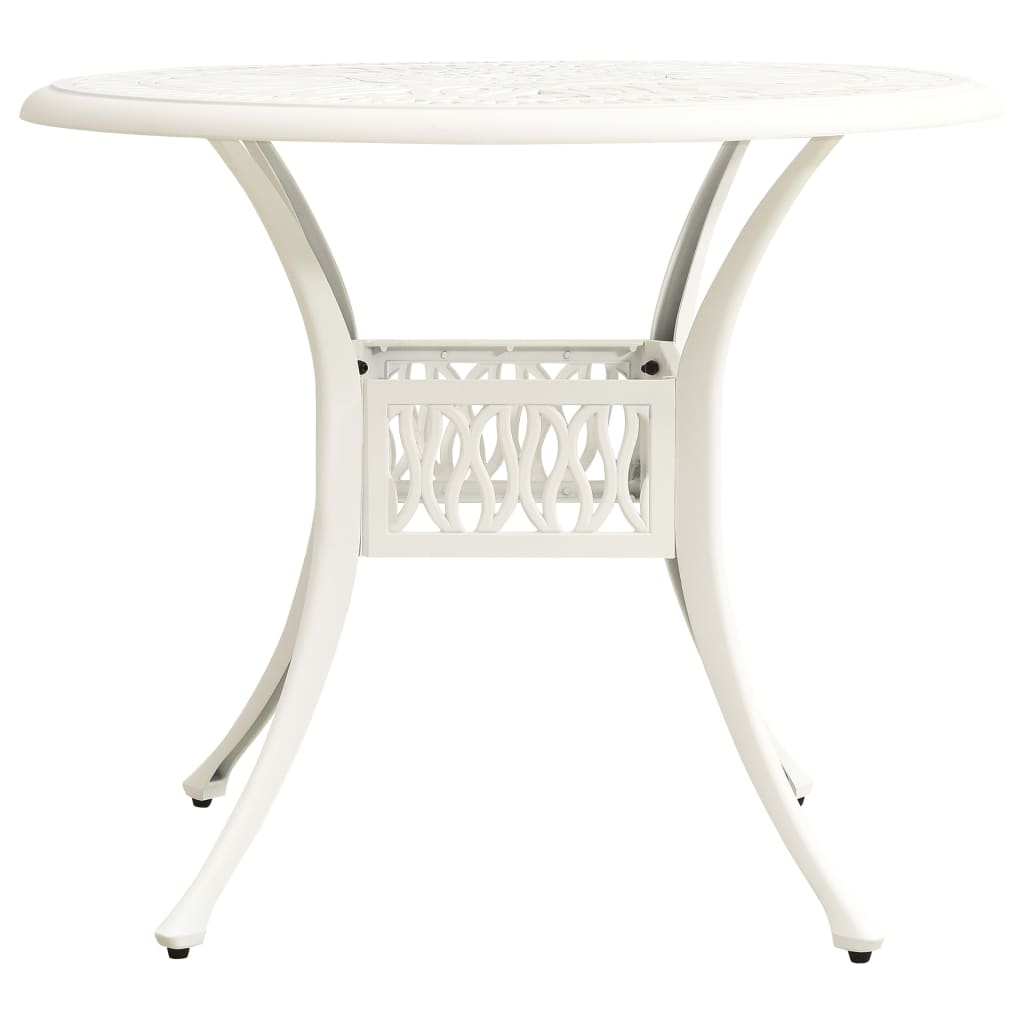 3 Piece Bistro Set Cast Aluminium White- Outdoor Furniture Sets - HomeShopIreland - Home Shop Ireland - Outdoor Furniture Sets - 3 Piece Bistro Set Cast Aluminium White